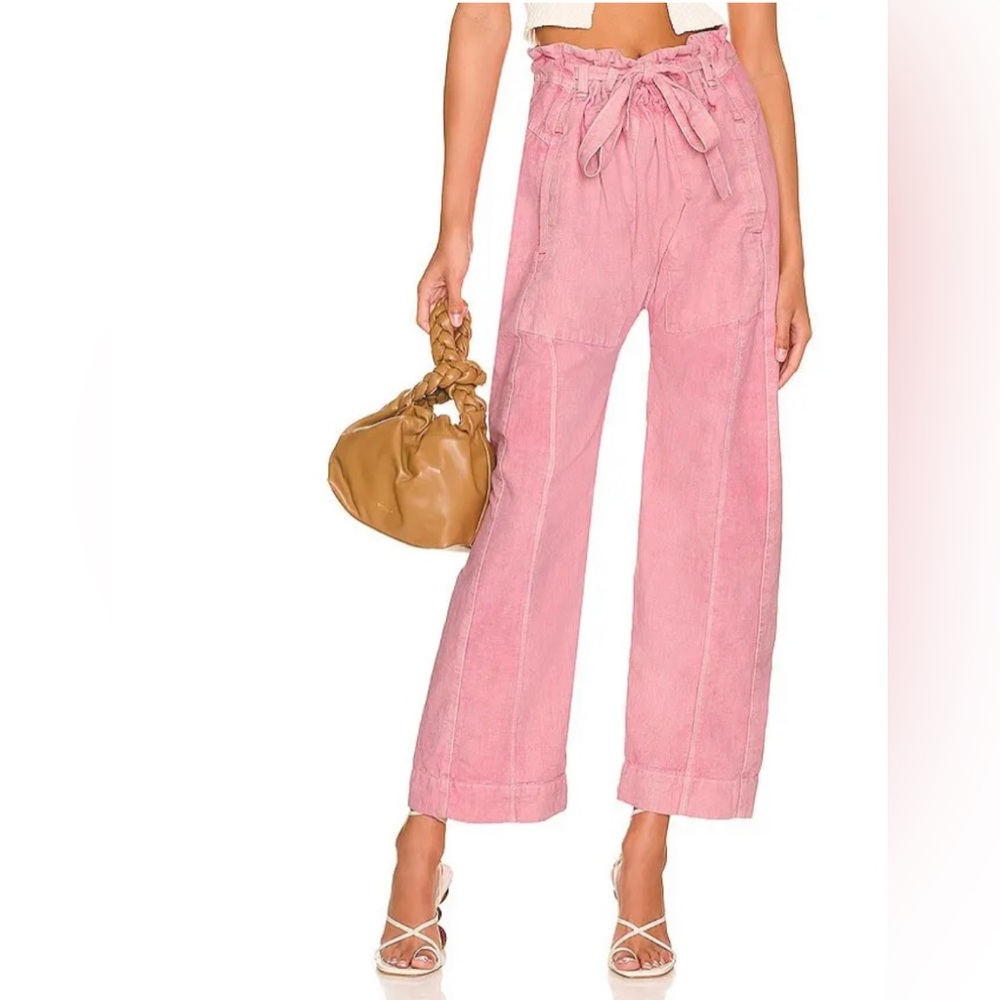 Free People Sky Rider Straight Leg In Rosebloom Size Medium never worn